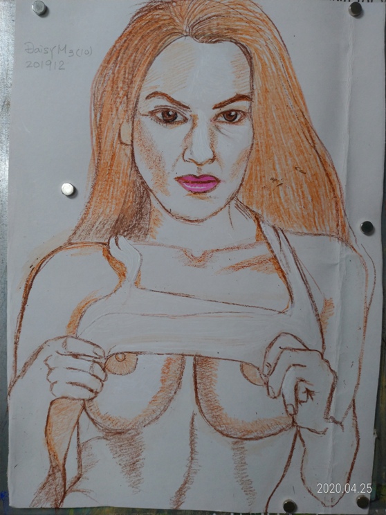 sketch of Daisy Marie