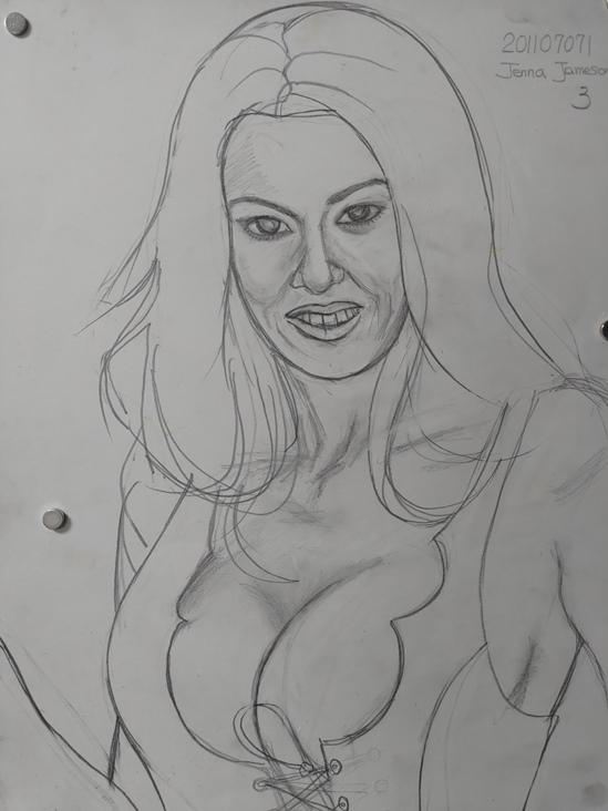 sketch of Jenna Jameson