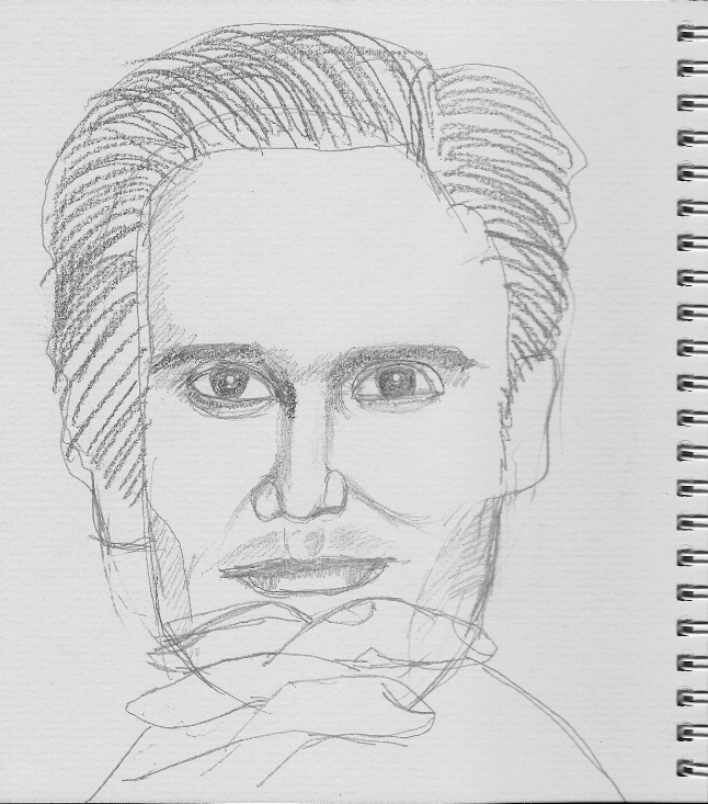 sketch of Jim Carrey