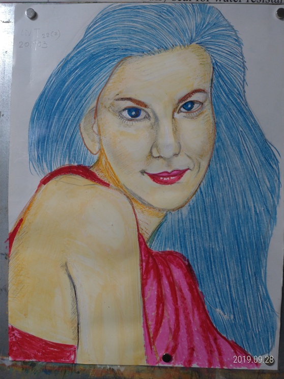 color sketch of Liv Tyler