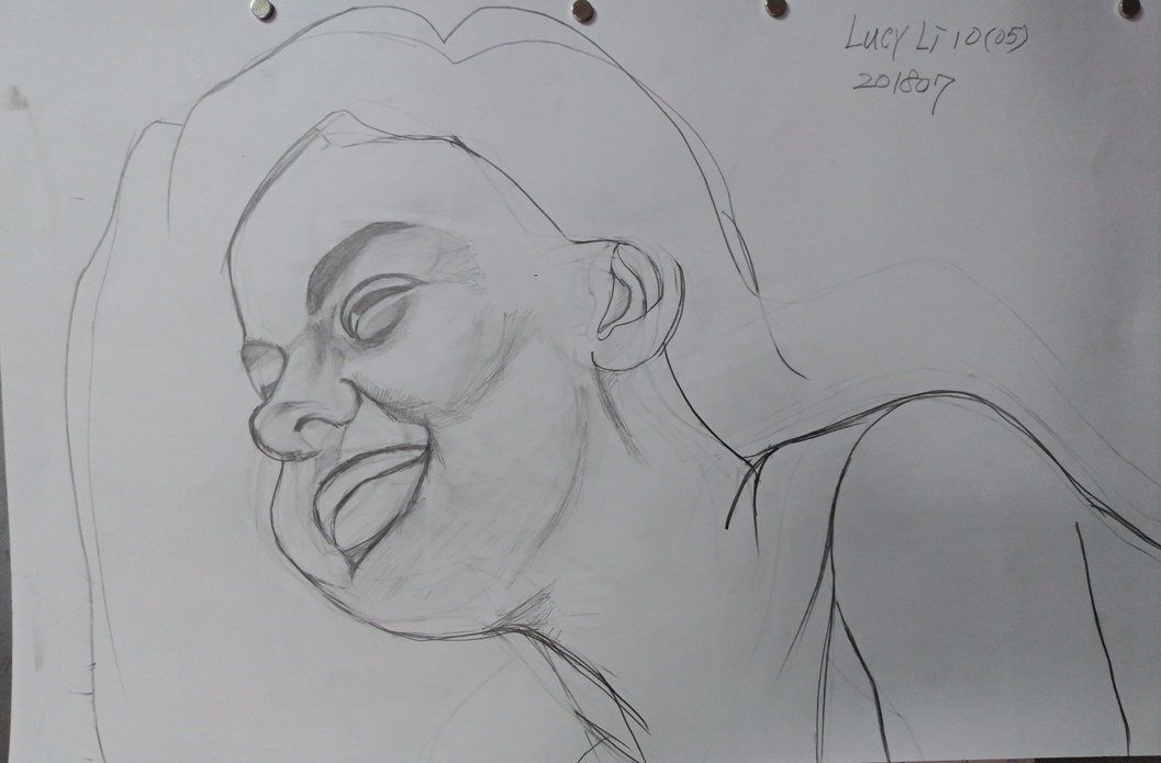 sketch of Lucy Li