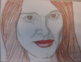 sketch of Natalia Portman