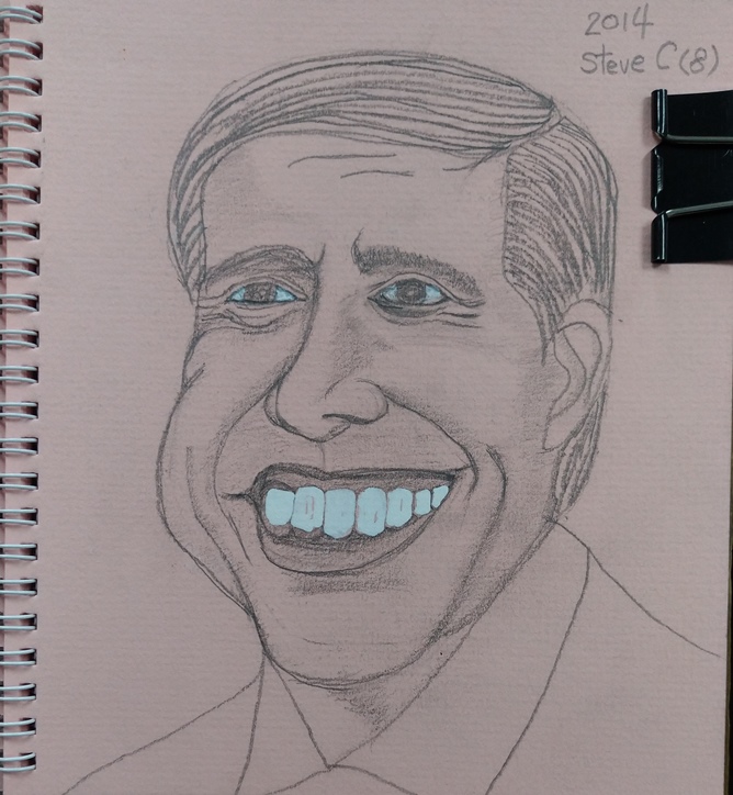 sketch of Steve Carell
