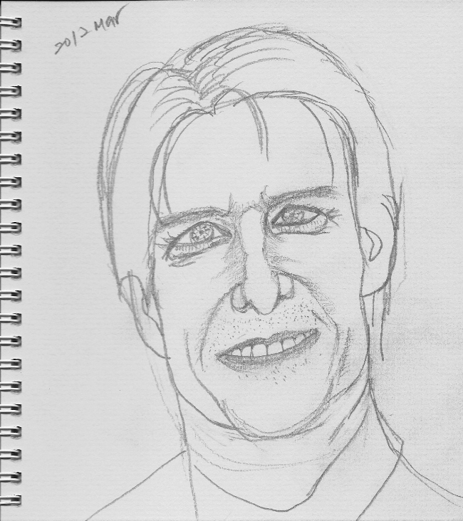 sketch of Tom Cruise