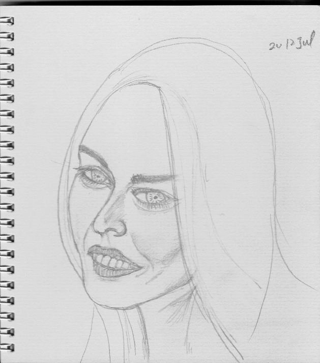 sketch of Megan Fox