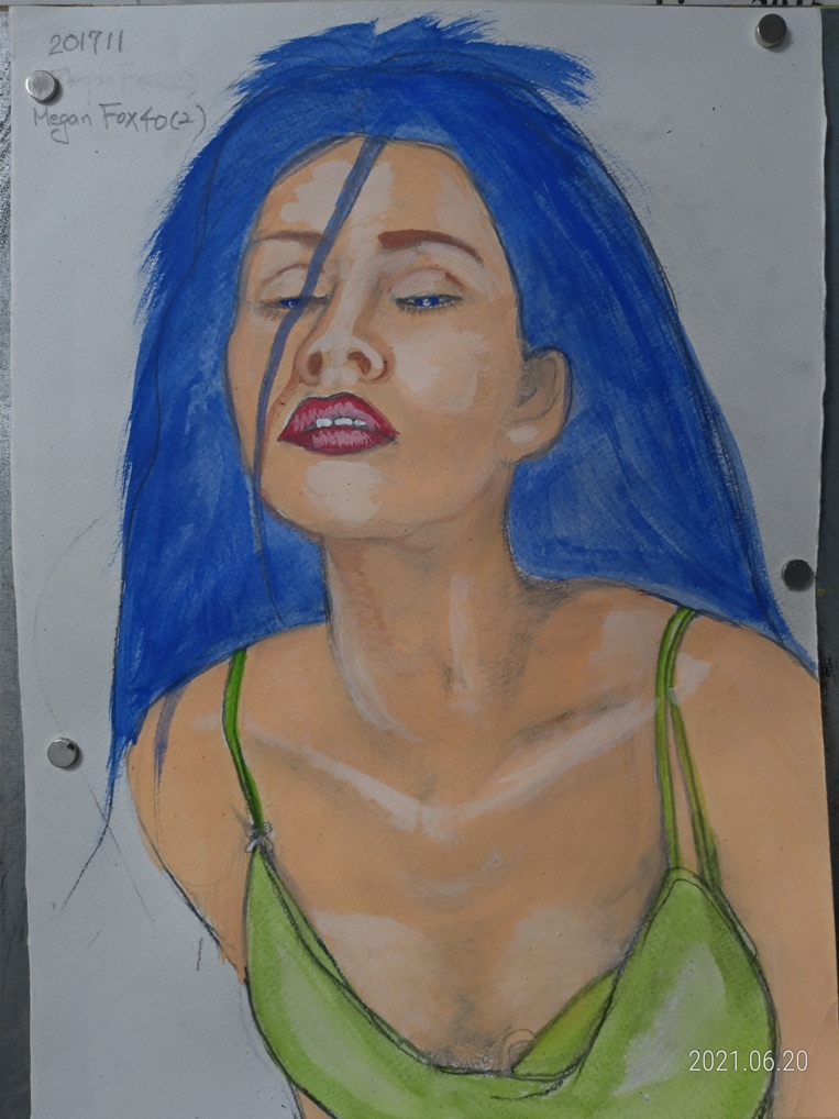 sketch of Megan Fox